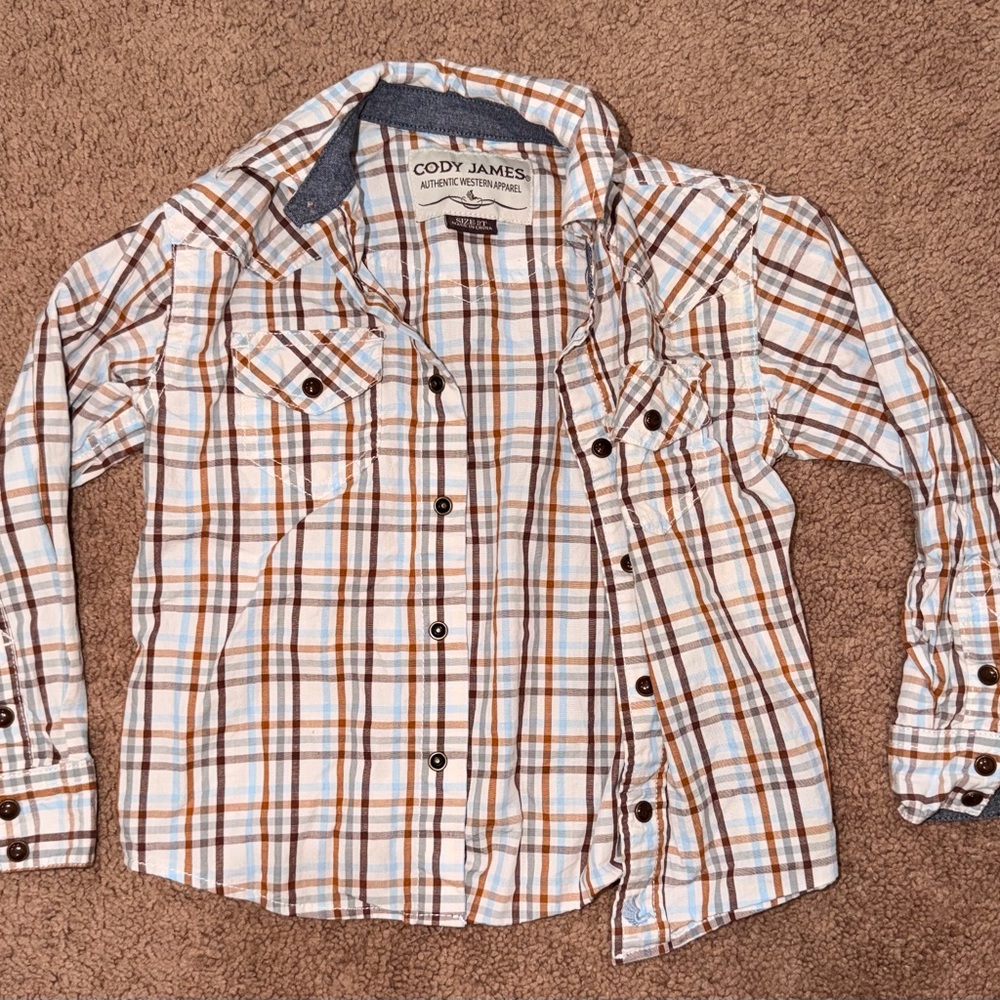 5 Kids' Button Down Shirts